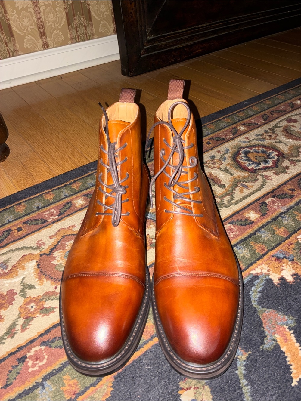 Gorgeous Never Worn Taft Rome Boots in Honey Color Size 11.5 MSRP $365